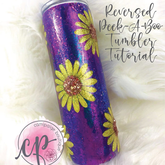 Reverse Peekaboo tumbler tutorial