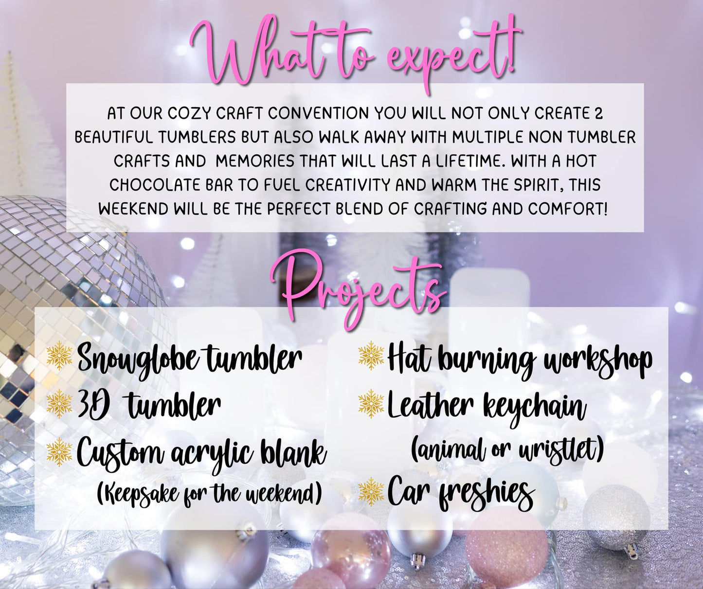 Cozy Craft Weekend with Danielle and Brooke