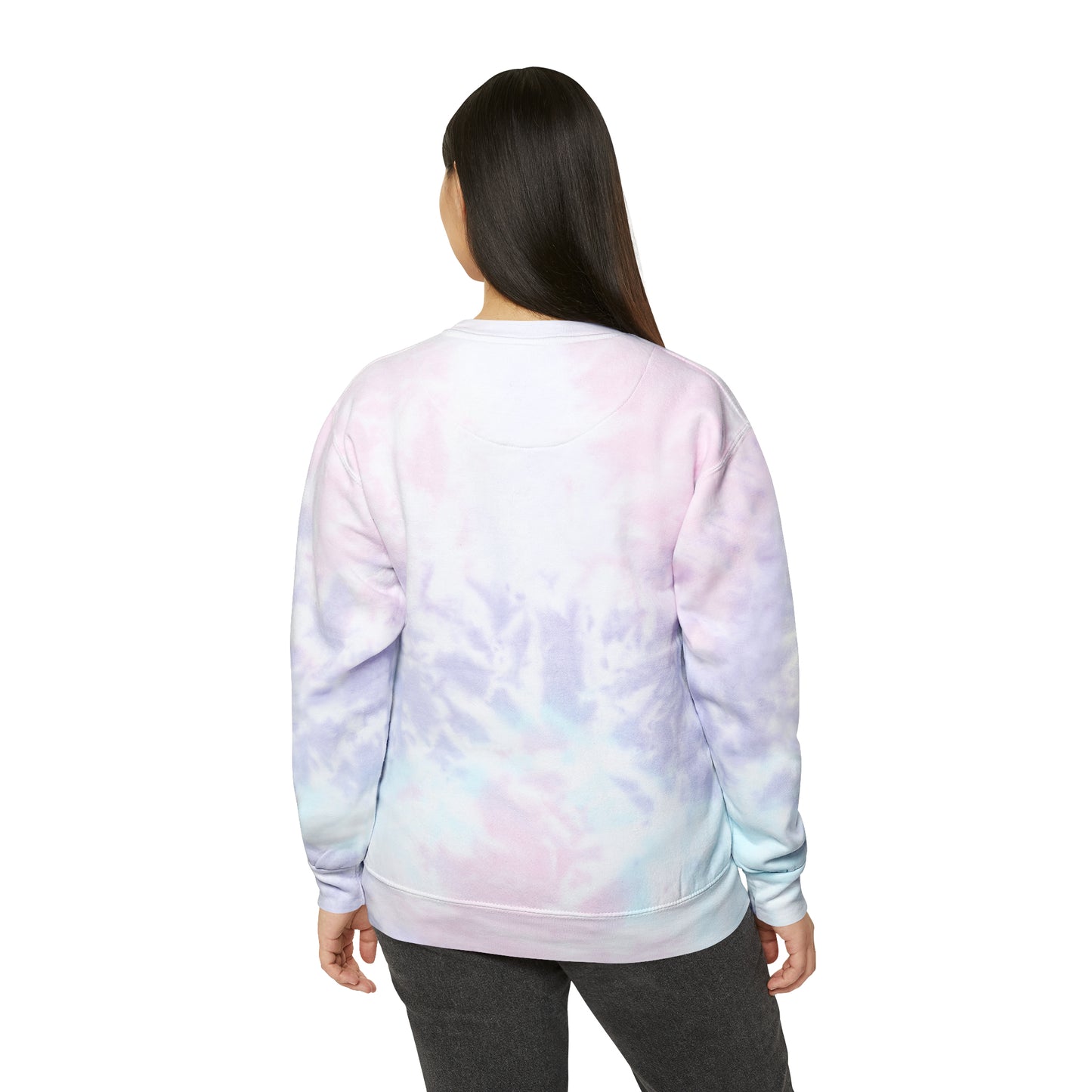 Don't Be Afraid to Sparkle! Tie-Dye Crew Neck, Unisex Sweatshirt