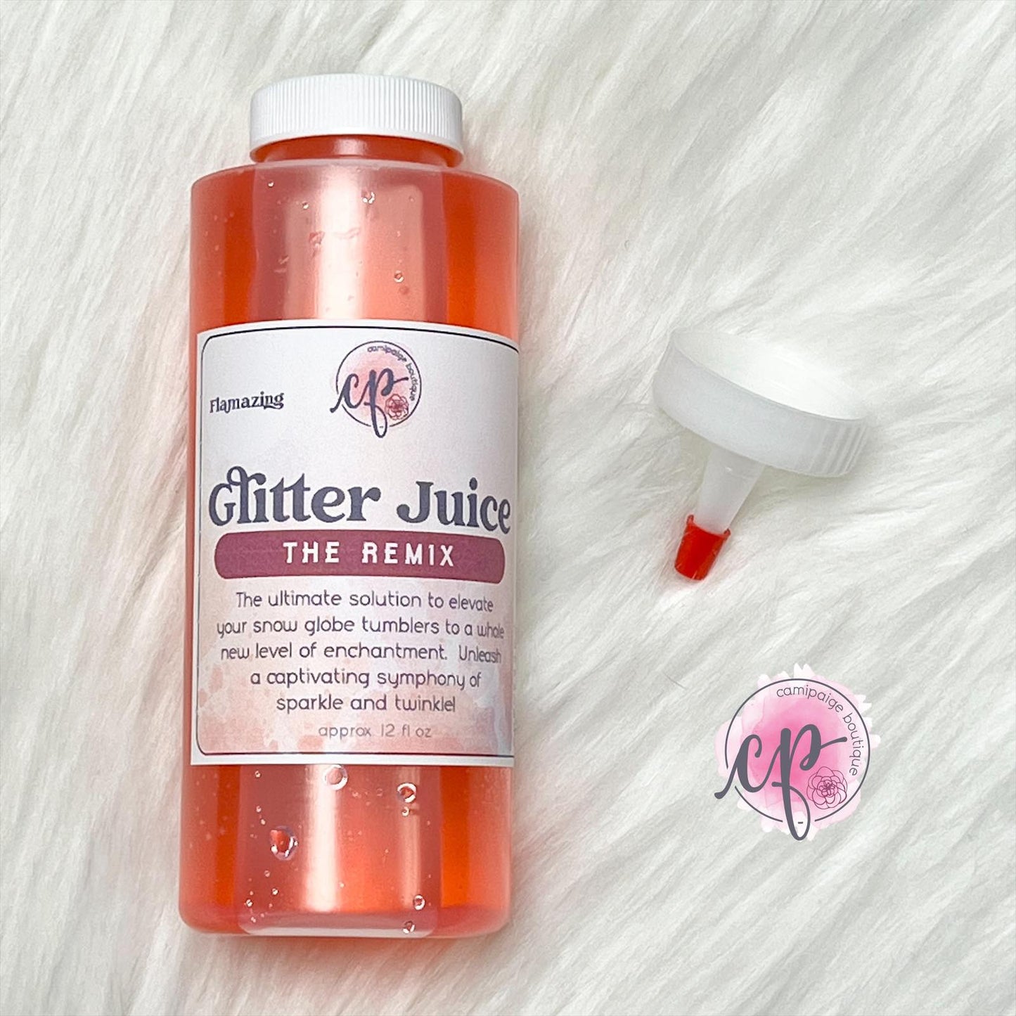 Flamazing - Glitter Juice REMIXED Snow Globe Solution - 12floz
