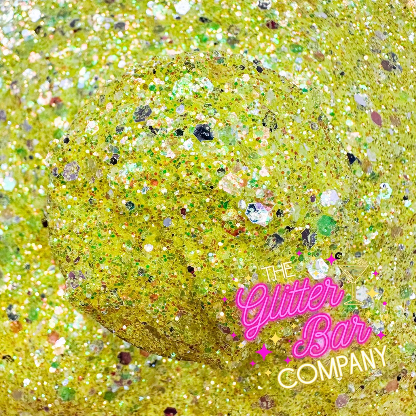 Passion Fruit Mojito Glitter Mix - Yellow Chunky Glitter Mix