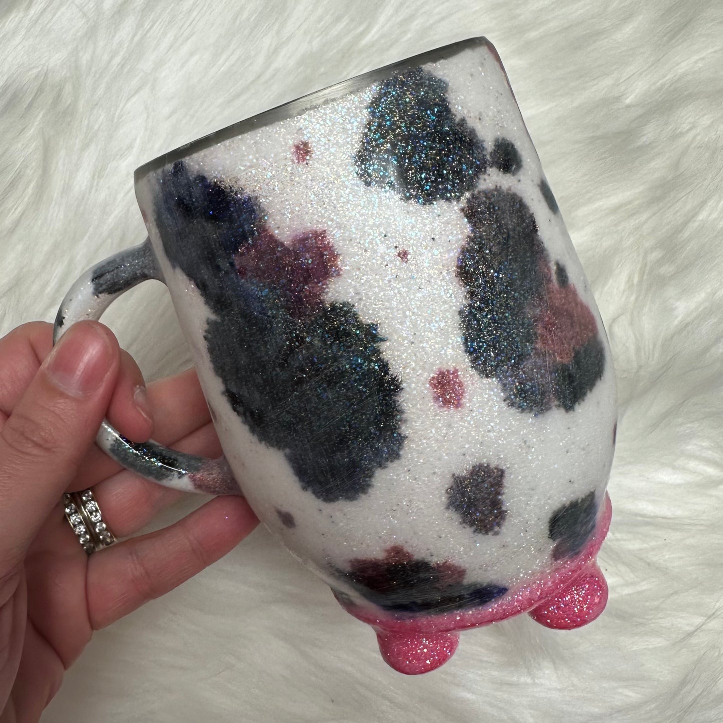Utterly Moolicious Coffee Mug with 3D Udders