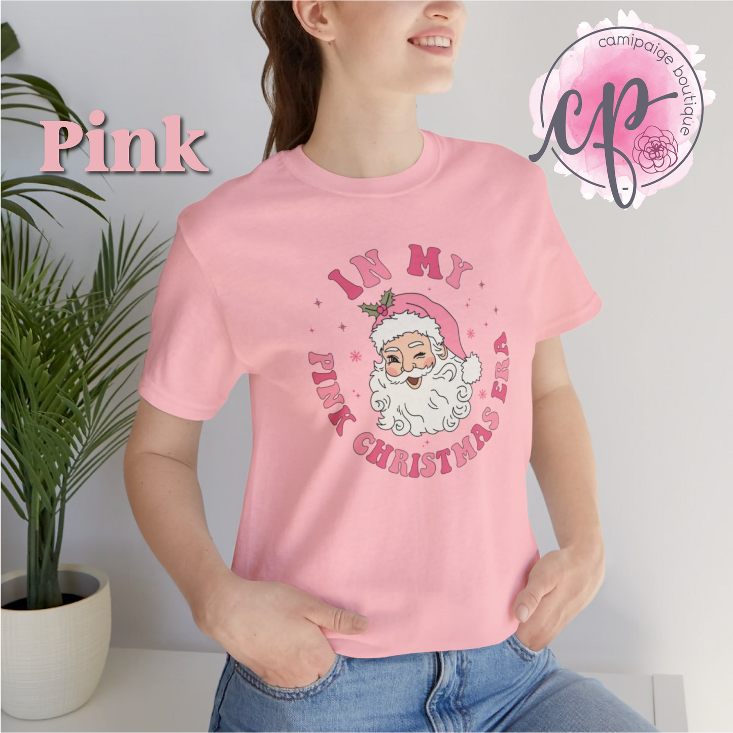 In My Pink Christmas Era Unisex T-Shirt - CamiPaige Boutique