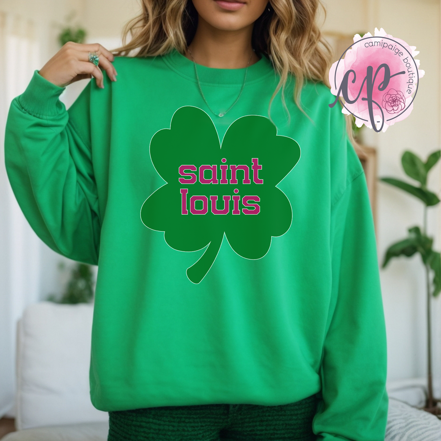Irish Shirt | St. Patrick's Day | Shamrock St. Louis Long Sleeve T-Shirt | St Pats Day Shirt for Women