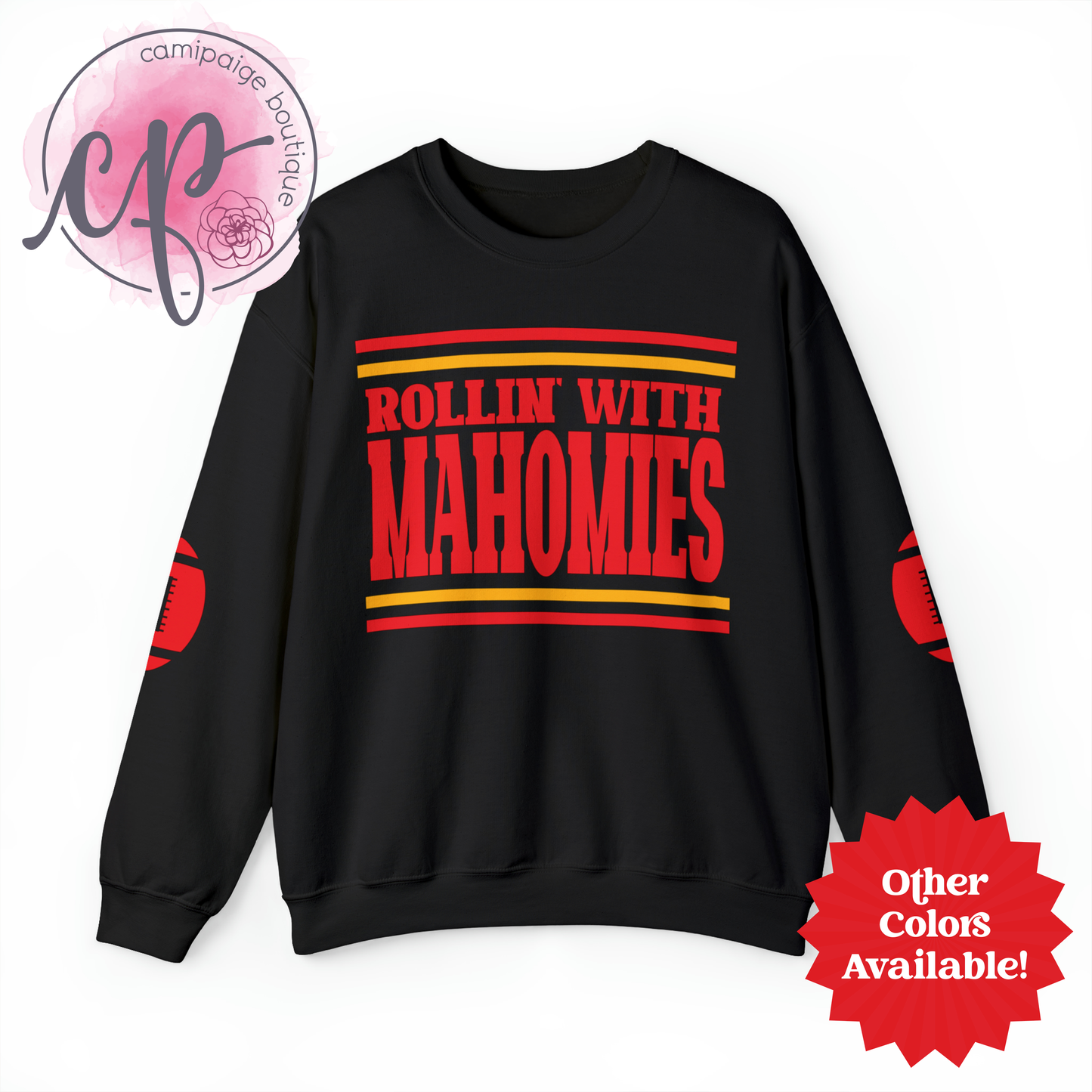 Rollin' With Mahomies Kansas City Chiefs Unisex Sweat Shirt for Football Season