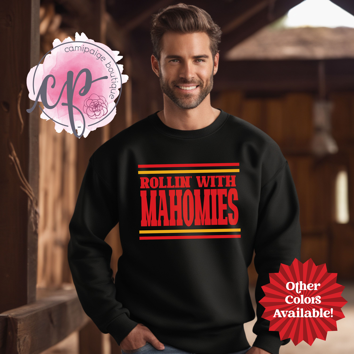 Rollin' With Mahomies Kansas City Chiefs Unisex Sweat Shirt for Football Season