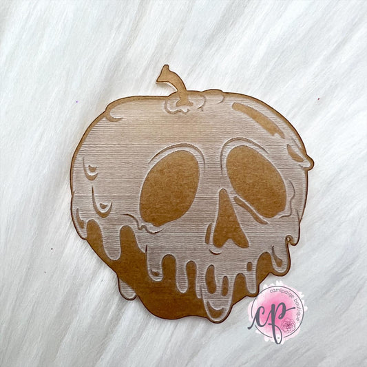 Poison Apple - Laser Engraved Clear Acrylic Blank - CamiPaige Boutique