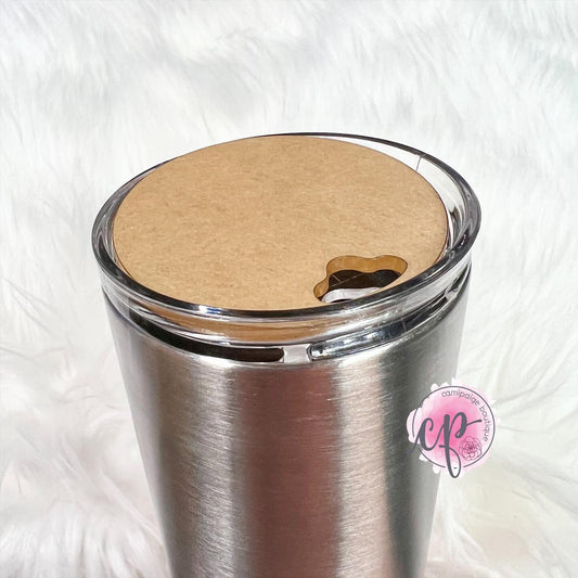 HOGG  Style 20oz Straight Skinny Cup Topper - Laser Cut Clear Acrylic Blank - CamiPaige Boutique