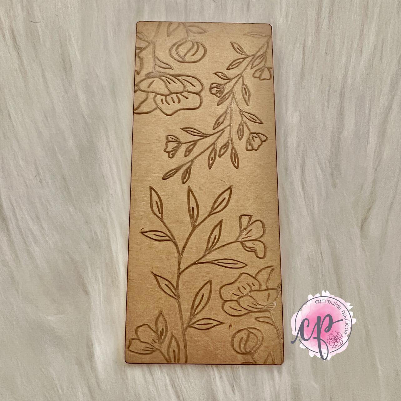 Floral Bookmark - Engraved Acrylic Blank - CamiPaige Boutique