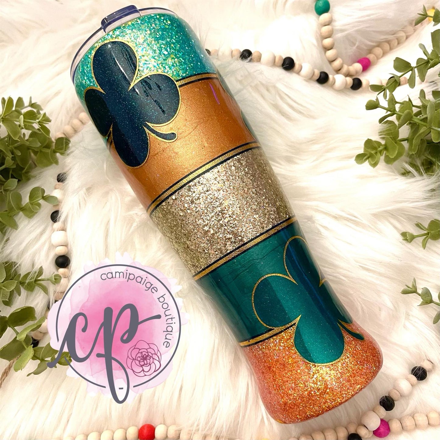St. Patrick's Day 30oz Custom Pilsner Tumbler | Made to Order Epoxy Tumbler