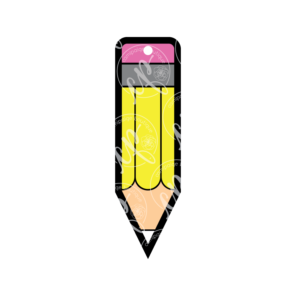 Pencil for School - Laser Cut Clear Acrylic Blank - CamiPaige Boutique