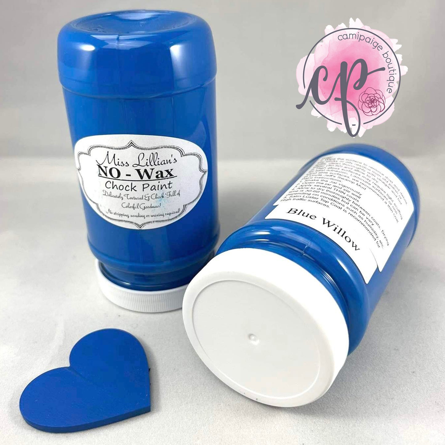Blue Willow - Blue Chalk Paint 8oz - Miss Lilian's No Wax Chock Paint