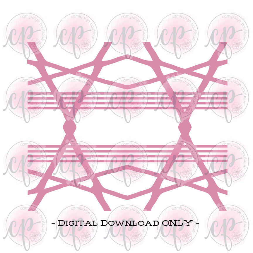 Geometric Tumbler Template - Layered SVG File - DIGITAL DOWNLOAD ONLY