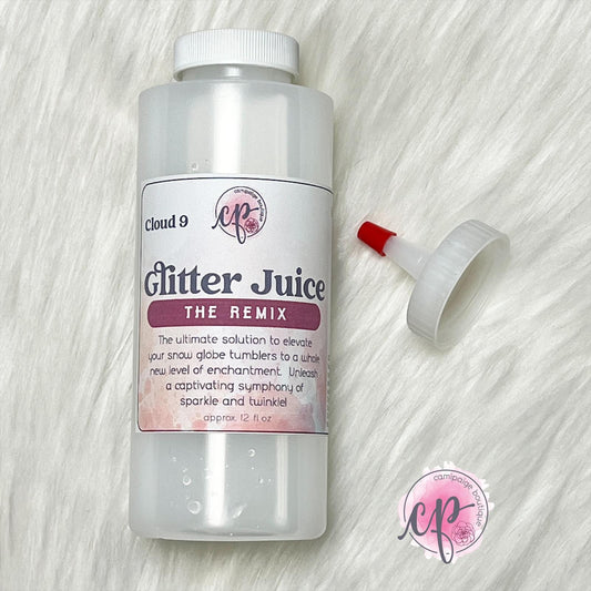 Cloud 9 - Glitter Juice REMIXED Snow Globe Solution - 12floz