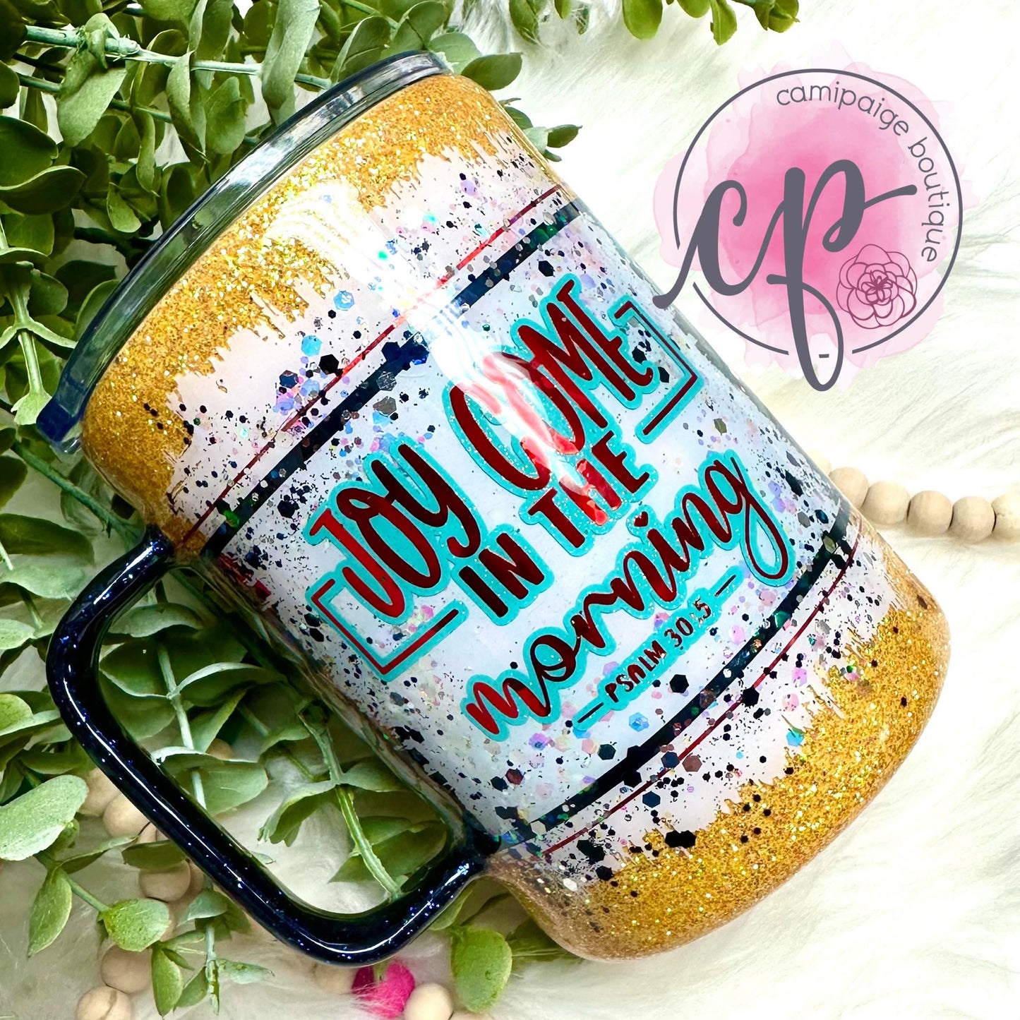 Joy Come in the Morning - 12 oz Coffee Mug - CamiPaige Boutique Custom Tumbler Tutorials