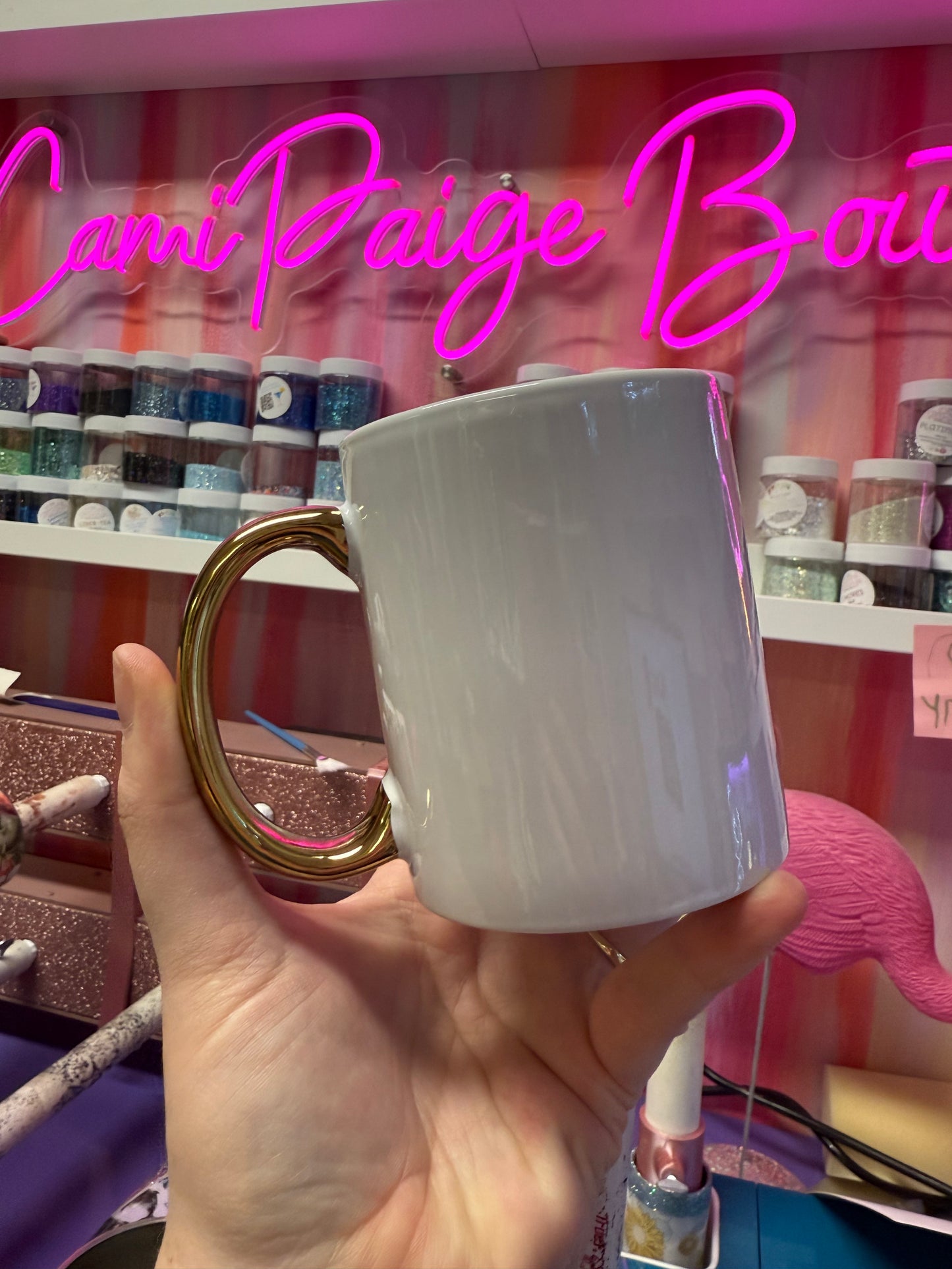 GOLD and WHITE 11oz SUB Ceramic mug