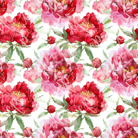 Peony Semi-Clear | White Ink Vinyl Sheet