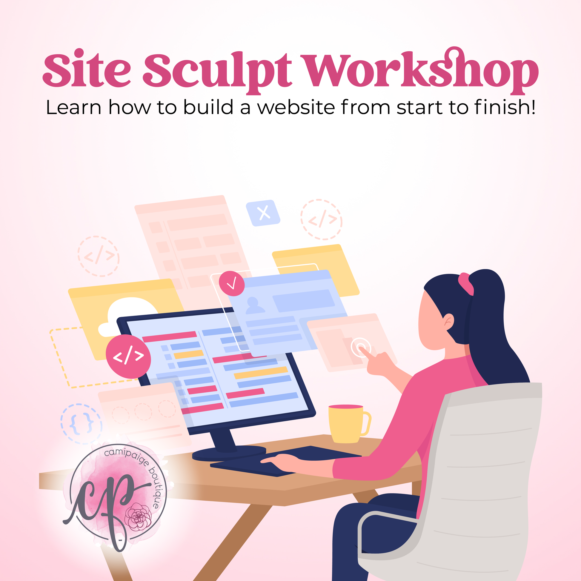 This is a workshop for small business owners to learn how to build a website from beginning to end. 