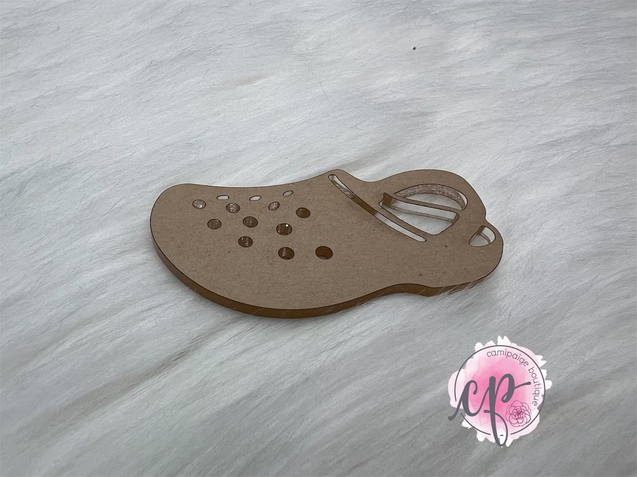 Foam Sandal 3" - Laser Cut Clear Acrylic Blank - CamiPaige Boutique