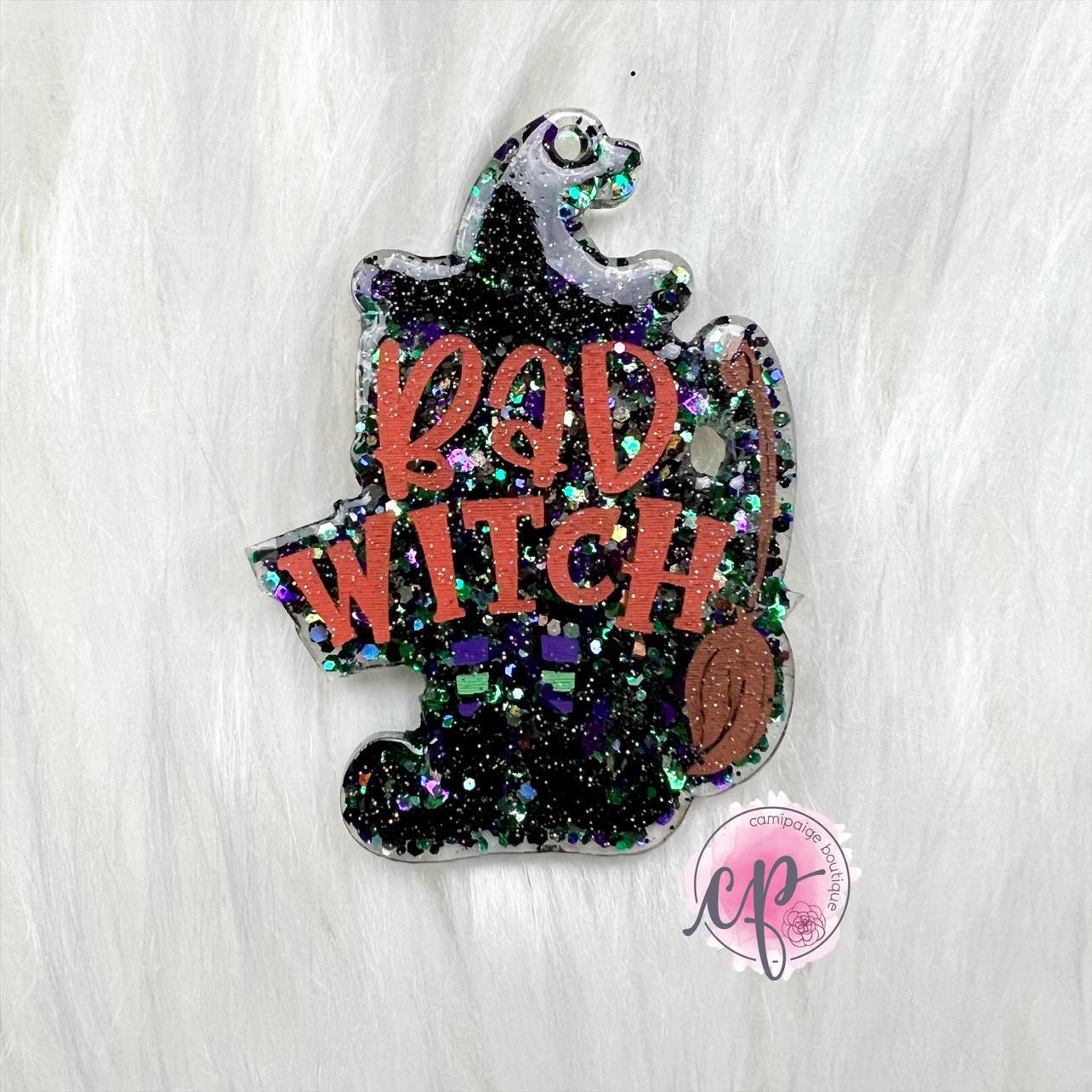 Bad Witch - Laser Engraved Clear Acrylic Blank - CamiPaige Boutique