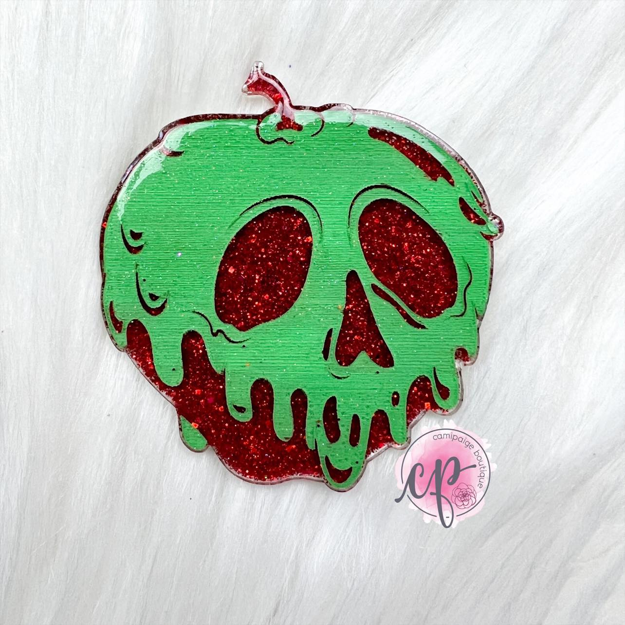Poison Apple - Laser Engraved Clear Acrylic Blank - CamiPaige Boutique