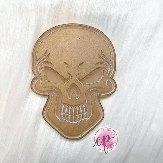 Skull - Laser Engraved Clear Acrylic Blank - CamiPaige Boutique