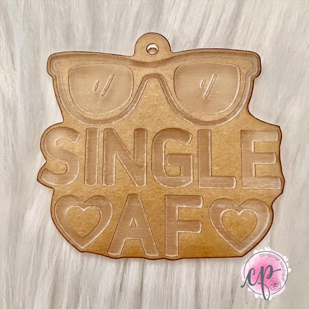 Single AF - Engraved Acrylic Blank - CamiPaige Boutique