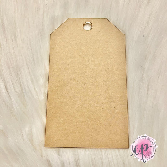 3.5" x 5" Luggage Tag - Laser Cut Clear Acrylic Blank - CamiPaige Boutique