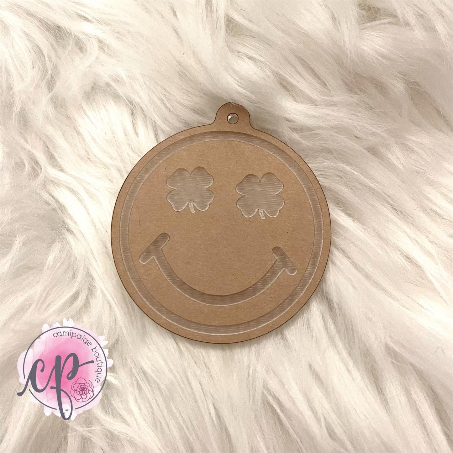 Clover Smiley - Engraved Acrylic Blank - CamiPaige Boutique