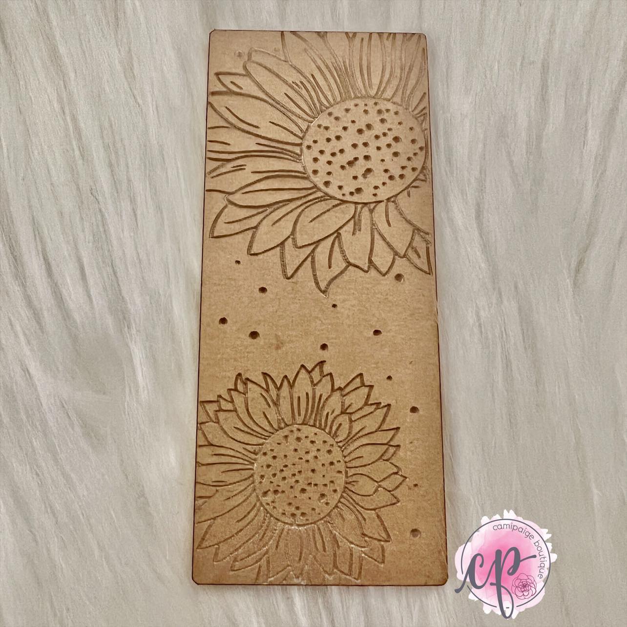 Sunflower Bookmark - Engraved Acrylic Blank - CamiPaige Boutique