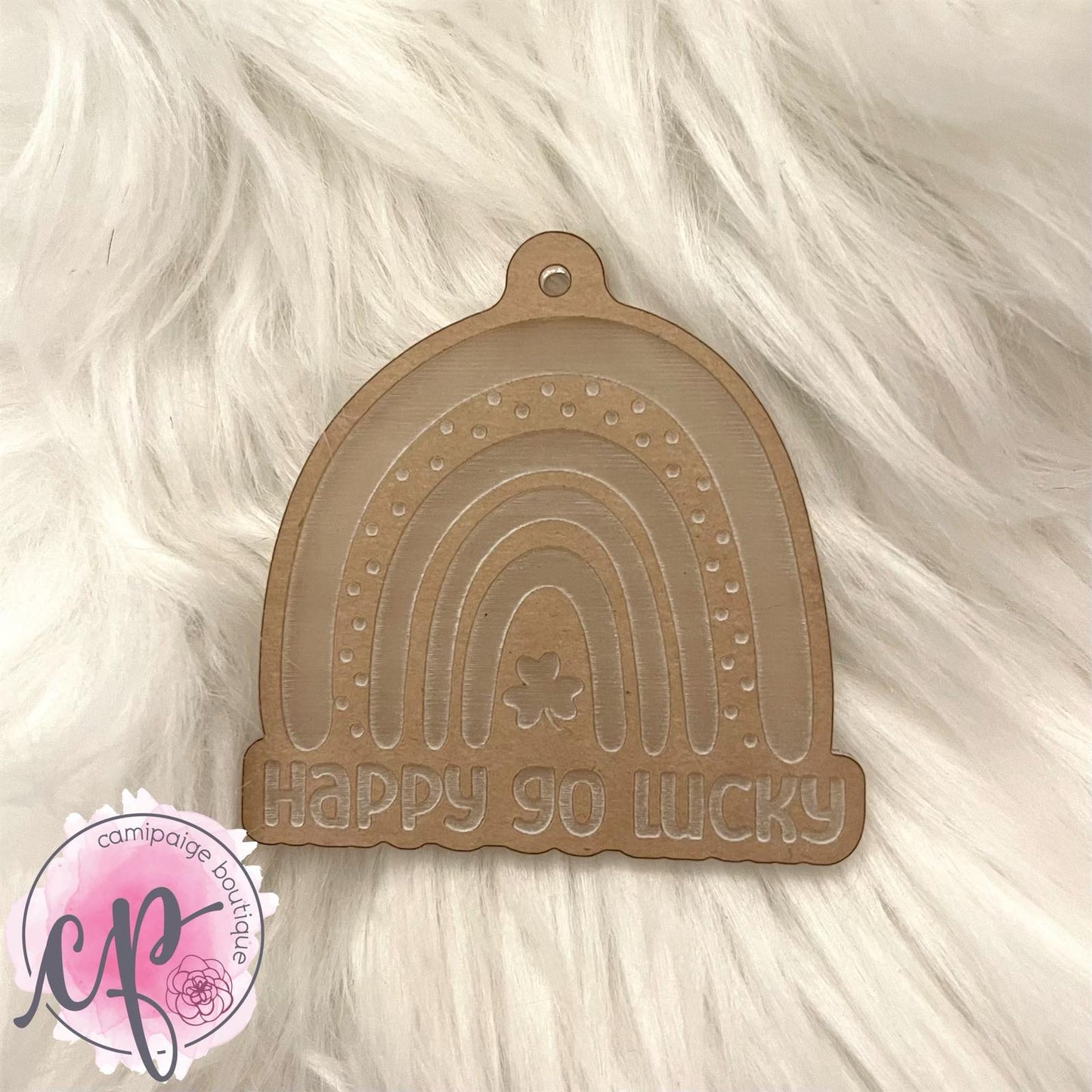 Happy Go Lucky -Engraved Acrylic Blank - CamiPaige Boutique