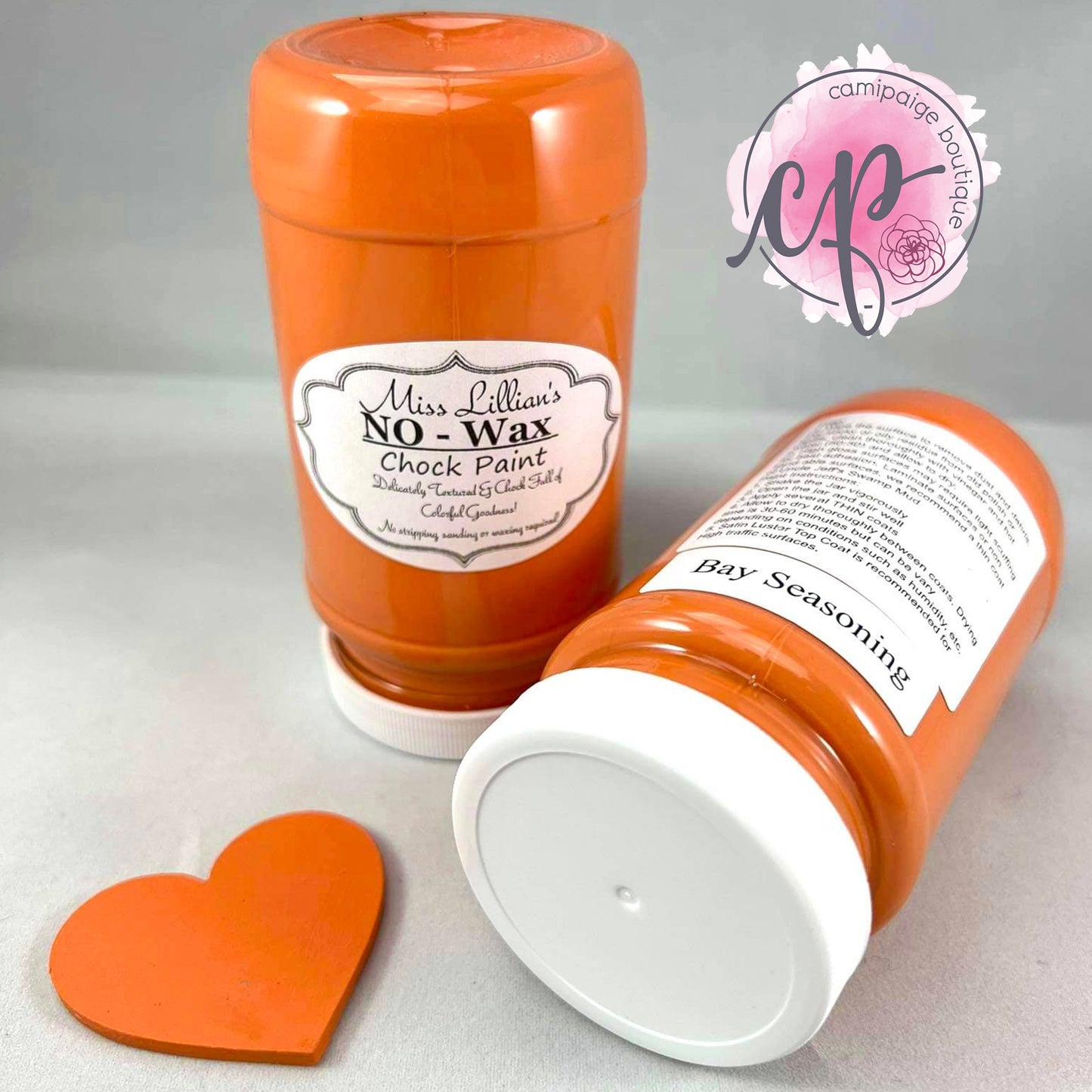 Bay Seasoning - Orange Chalk Paint 8oz - Miss Lilian's No Wax Chock Paint