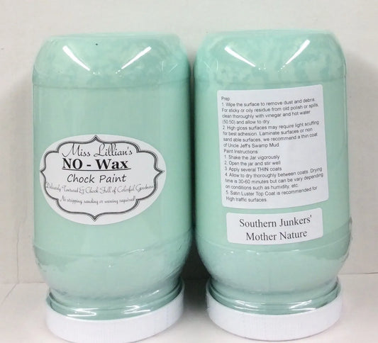 Southern Junkers Mother Nature - Blue/Green Chalk Paint 8oz - Miss Lilian's No Wax Chock Paint