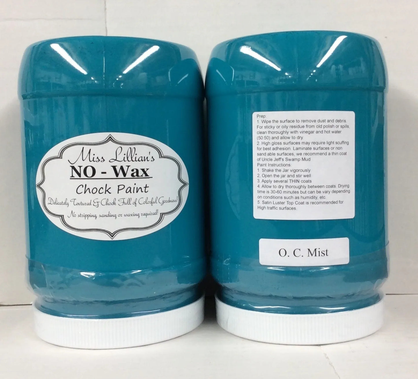 O. C. Mist - Blue Chalk Paint 8oz - Miss Lilian's No Wax Chock Paint