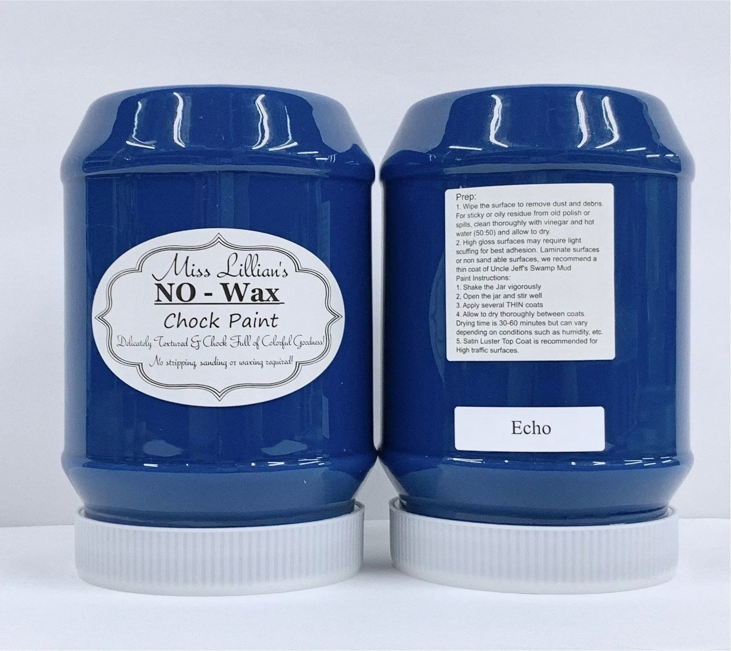 Echo - Blue Chalk Paint 8oz - Miss Lilian's No Wax Chock Paint