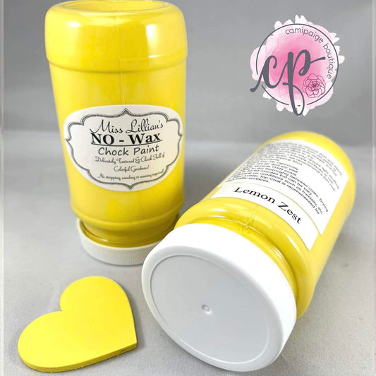 Lemon Zest - Yellow Chalk Paint 8oz - Miss Lilian's No Wax Chock Paint