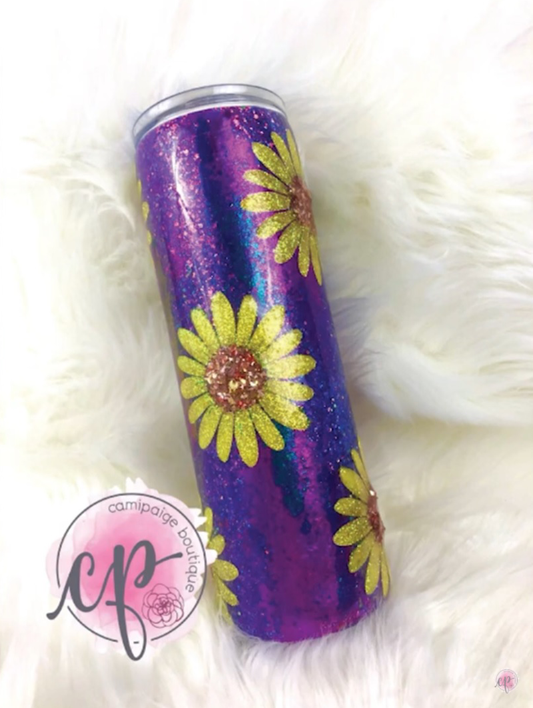 Reversed Peek-A-Boo Tumbler - 30oz Straight Skinny - CamiPaige Boutique Custom Tumblers