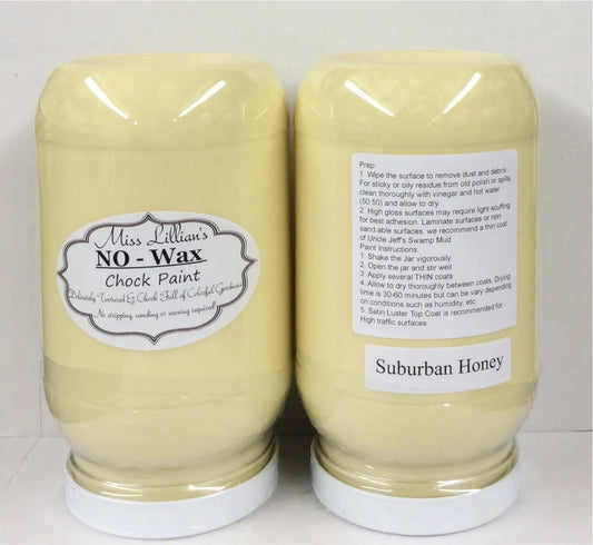 Suburban Honey - Yellow Chalk Paint 8oz - Miss Lilian's No Wax Chock Paint